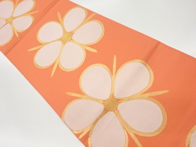 JAPANESE KIMONO / VINTAGE FUKURO OBI / WOVEN UME